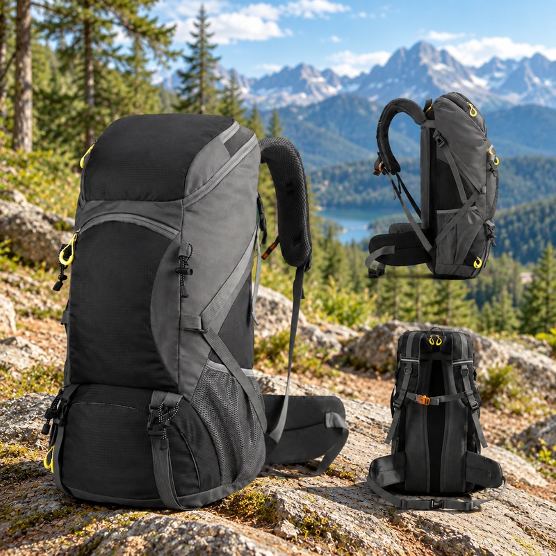 Outdoor Adventure Backpack - حقيبة ظهر كبيرة الحجم بسعة 50