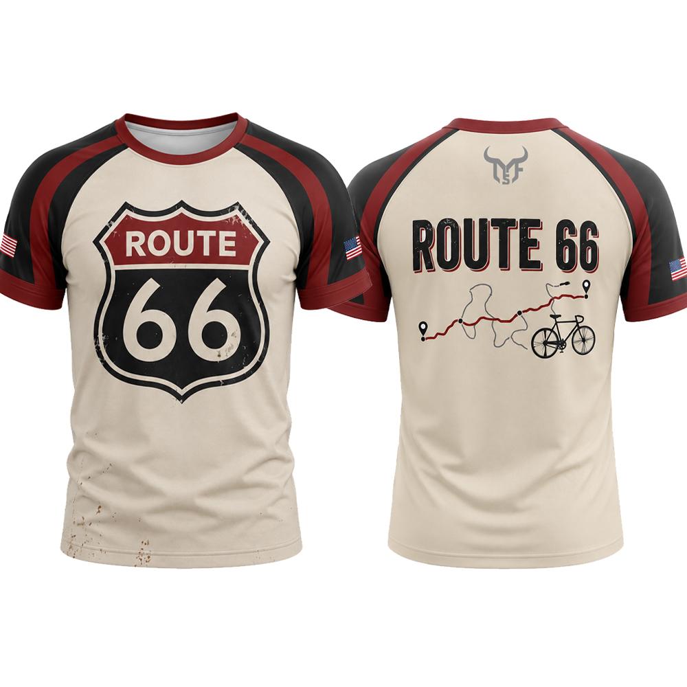 تي شيرت روت 66 للرجال والنساء  - مراجعة Outdoor Adventure Sports وسعره