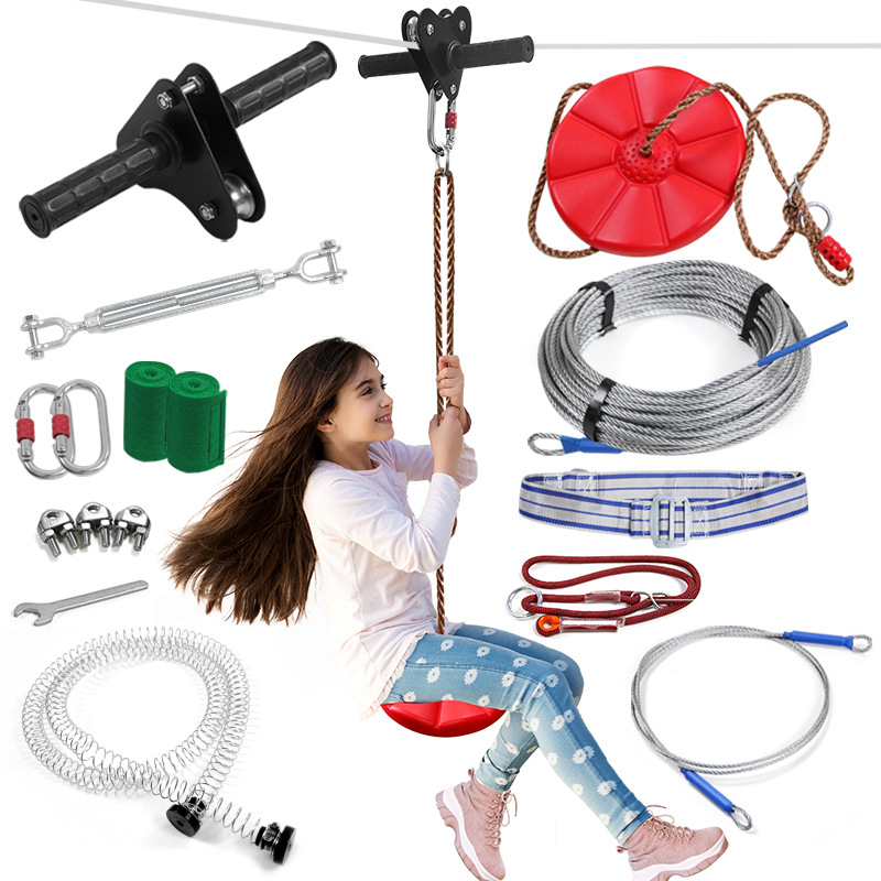 طقم زيب لاين، مجموعة عربة زيب  - مراجعة Outdoor Adventure Kit For Kids وسعره